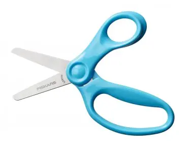 Fiskars Dětské nůžky pro praváky oblé 13cm tyrkysové (6+)