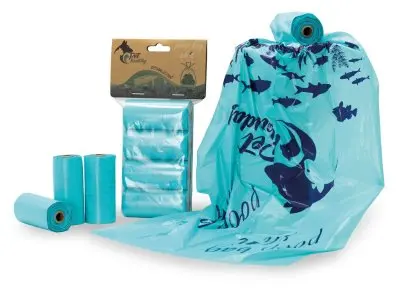 Pet Buddy Sáčky na trus s vůní Ocean modré 4role po 20ks
