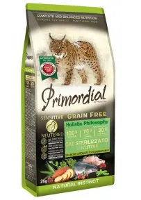 Primordial Grain Free Cat Sterilizzato Sensitive Hydrolized Salmon 2kg