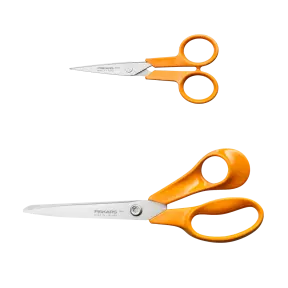 Fiskars Classic sada nůžek na šití (univerzální 21cm&vyšívací 13cm)