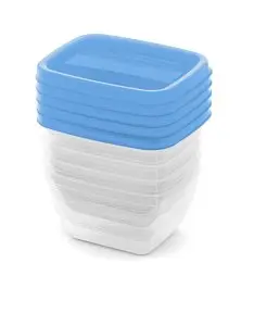 Curver Set dóz Vedo 5x0,25l modrá