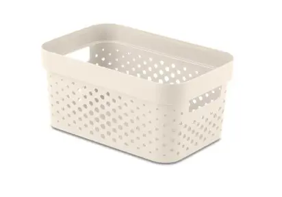 Curver Úložný box INFINITY 4,5l recyklovaný plast krémový puntíky