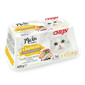 Chejn Masová vanička pro kočky Micka s kuřecím 405g (325g+80g gratis)
