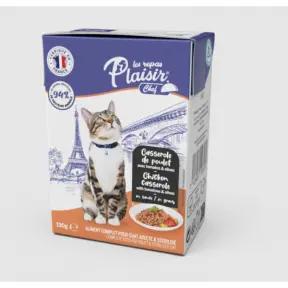 Plaisir Chef Tetrapack adult cats Kuřecí s rajčaty a olivami v omáčce 190g