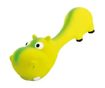 HipHop Dog Hrošík ležící ve tvaru činky se zvukem latexový 22cm