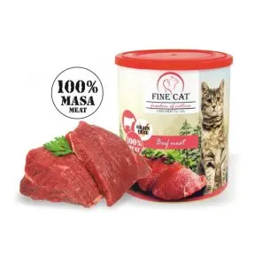Fine Cat konzerva Hovězí 100% masa, 800g