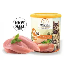 Fine Cat konzerva Drůběží 100% masa, 800g