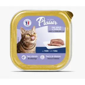 Plaisir Paštika pro kočky Adult&Sterilised s tuňákem 100g
