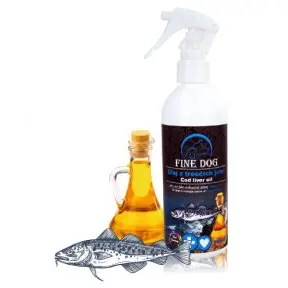 Fine Dog Olej z tresčích jater s rozprašovačem 250ml