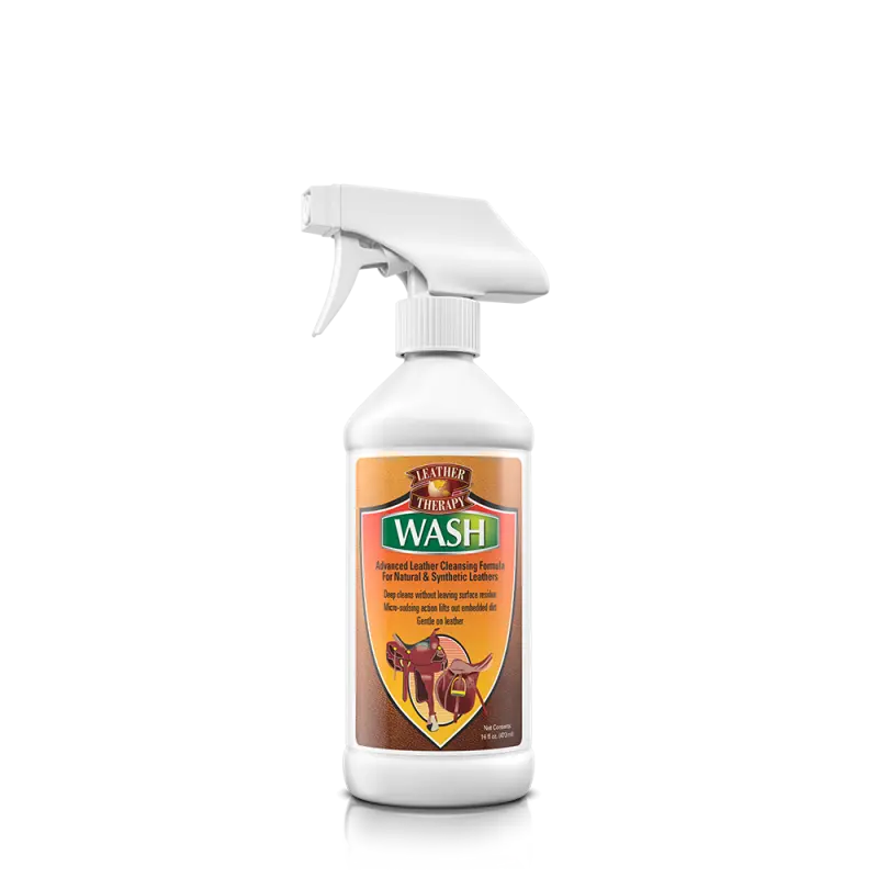 Leather Therapy Wash, mýdlo ve spreji na umělou či pravou kůži (Absorbine Leather Therapy Wash, přípravek k čištění kožených výrobků pro pravou i)