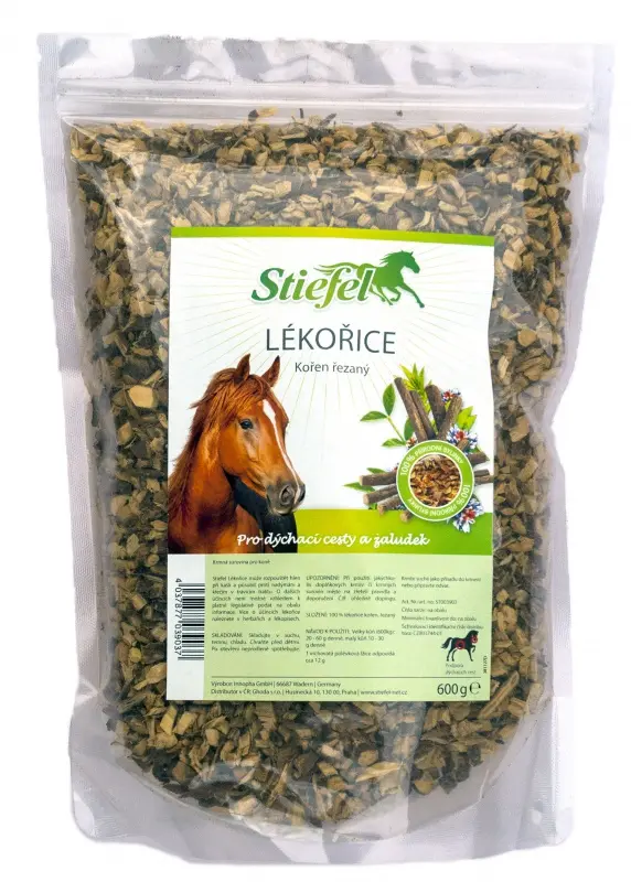 Stiefel Lékořice kořen sáček 0,5 kg (Stiefel Lékořice kořen pro dýchací cesty a zažívání, proti křečím ve střevech, sáček 500 g)