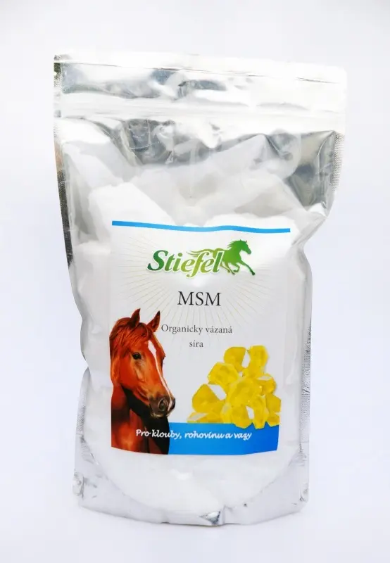 MSM pro zdravé klouby, svaly, šlachy, kůži a srst 1 kg (Stiefel MSM pro zdravé klouby, svaly, šlachy, kůži a srst, balení 1 kg)