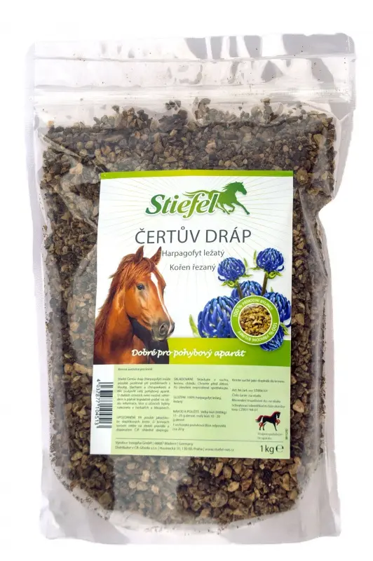 Čertův dráp pohybový aparát 1 kg řezaný (Stiefel Čertův dráp, byliny pro zdravý pohybový aparát, sáček 1 kg řezaný)