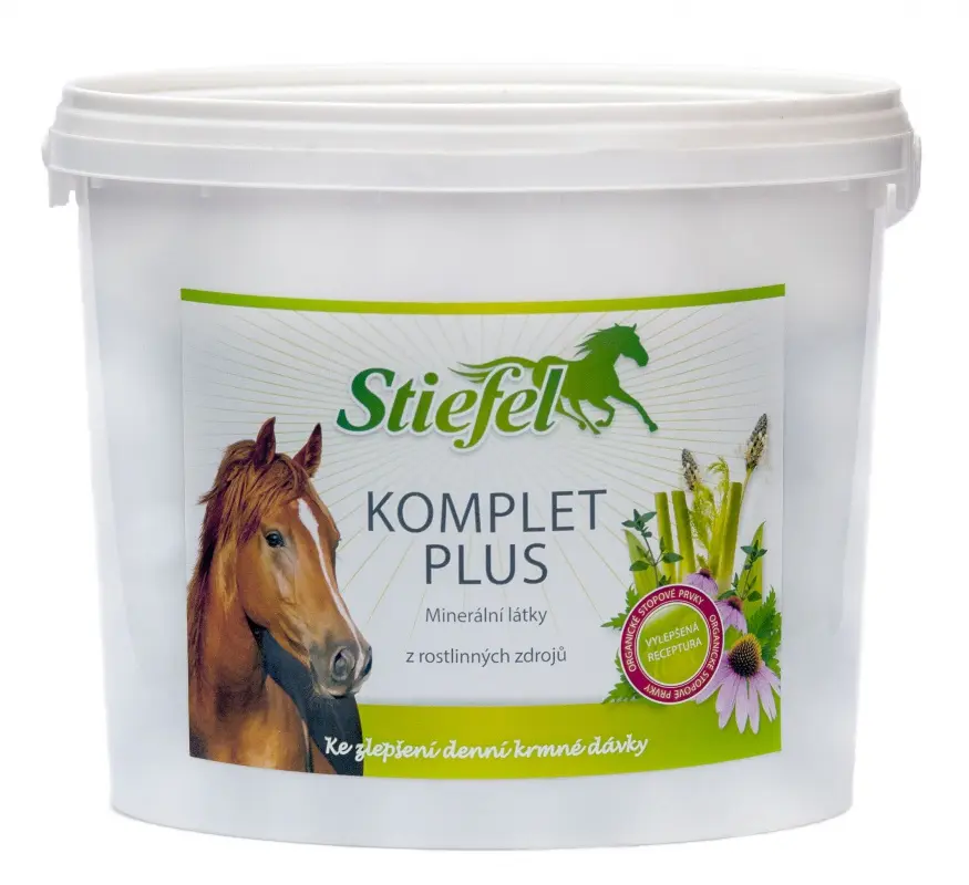 Komplet plus s vitamíny na bylinné bázi 2,5kg (Stiefel Complet plus, kompletní minerální krmení s vitamíny na bylinné bázi, kyblík 2,5 kg)