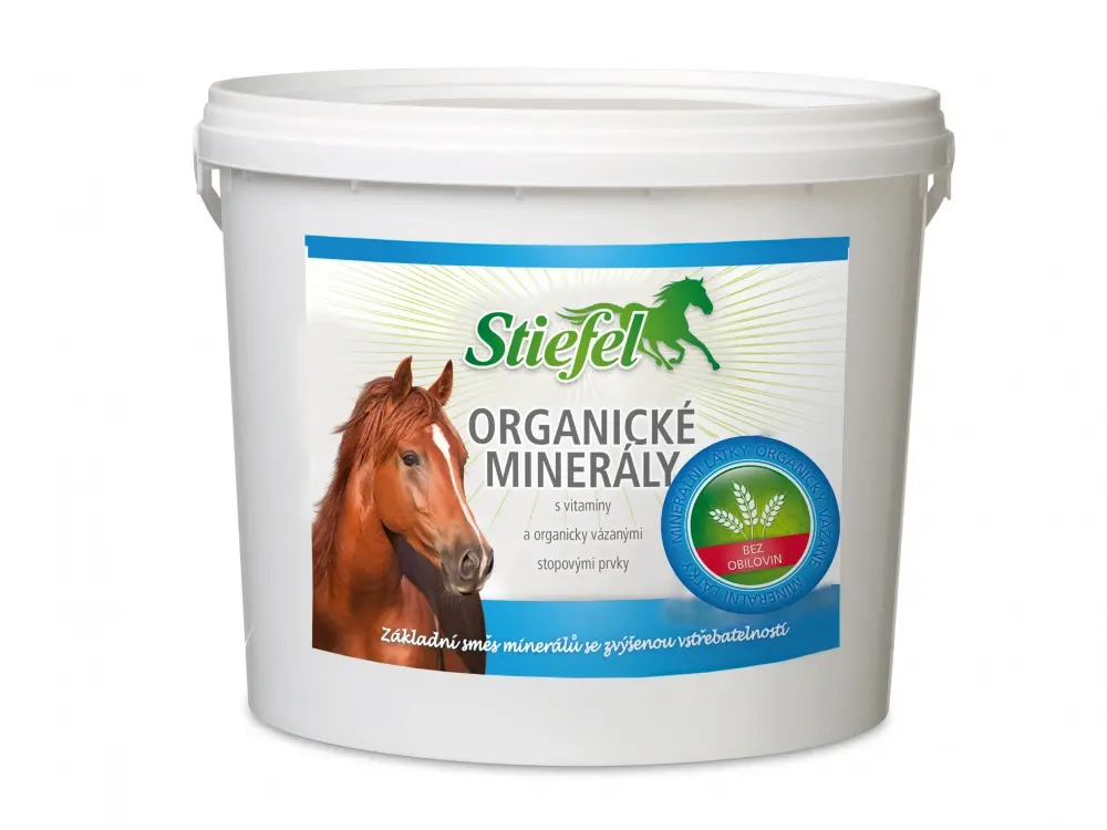 Stiefel Organické minerály 3 kg (Stiefel Organické minerály s organicky vázanými stopovými prvky a minerály v chelátových vazbách, kyblík 3 kg)