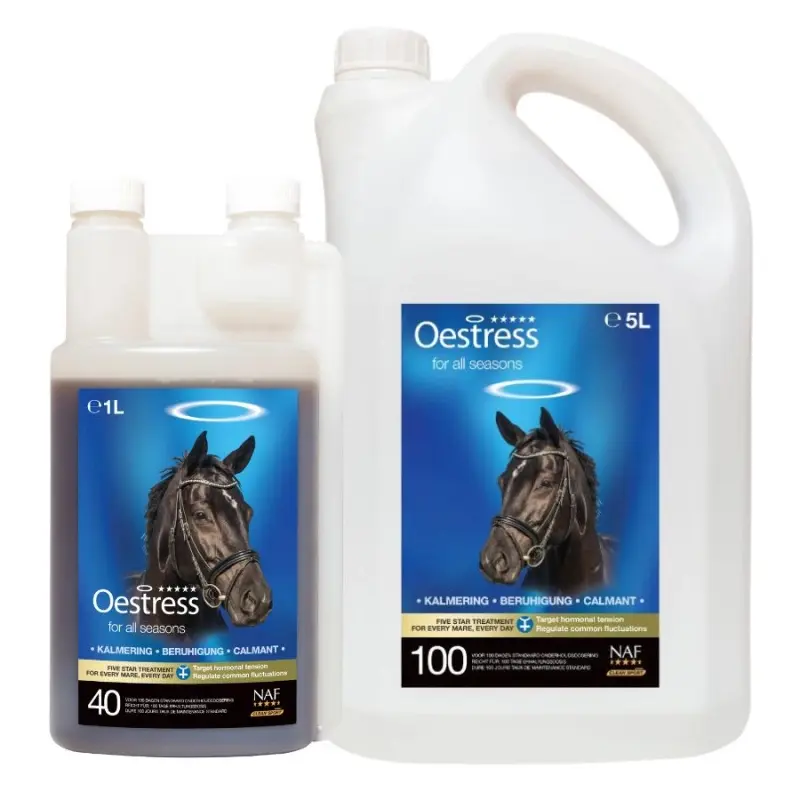NAF Oestress liquid pro náladové klisny 1 l (NAF Oestress liquid pro náladové klisny, láhev s dávkovačem 1000ml)