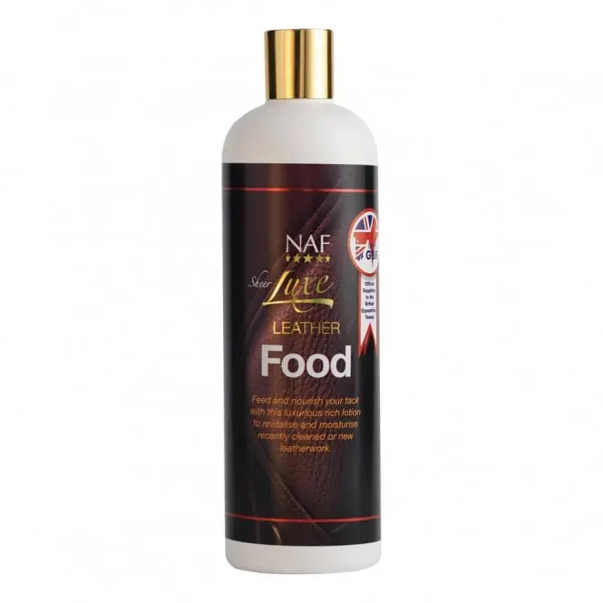 Leather Food na renovaci poškozené kůže 500ml (NAF Leather Food luxusní hydratační emulze na poškozenou kůži, láhev 500ml)