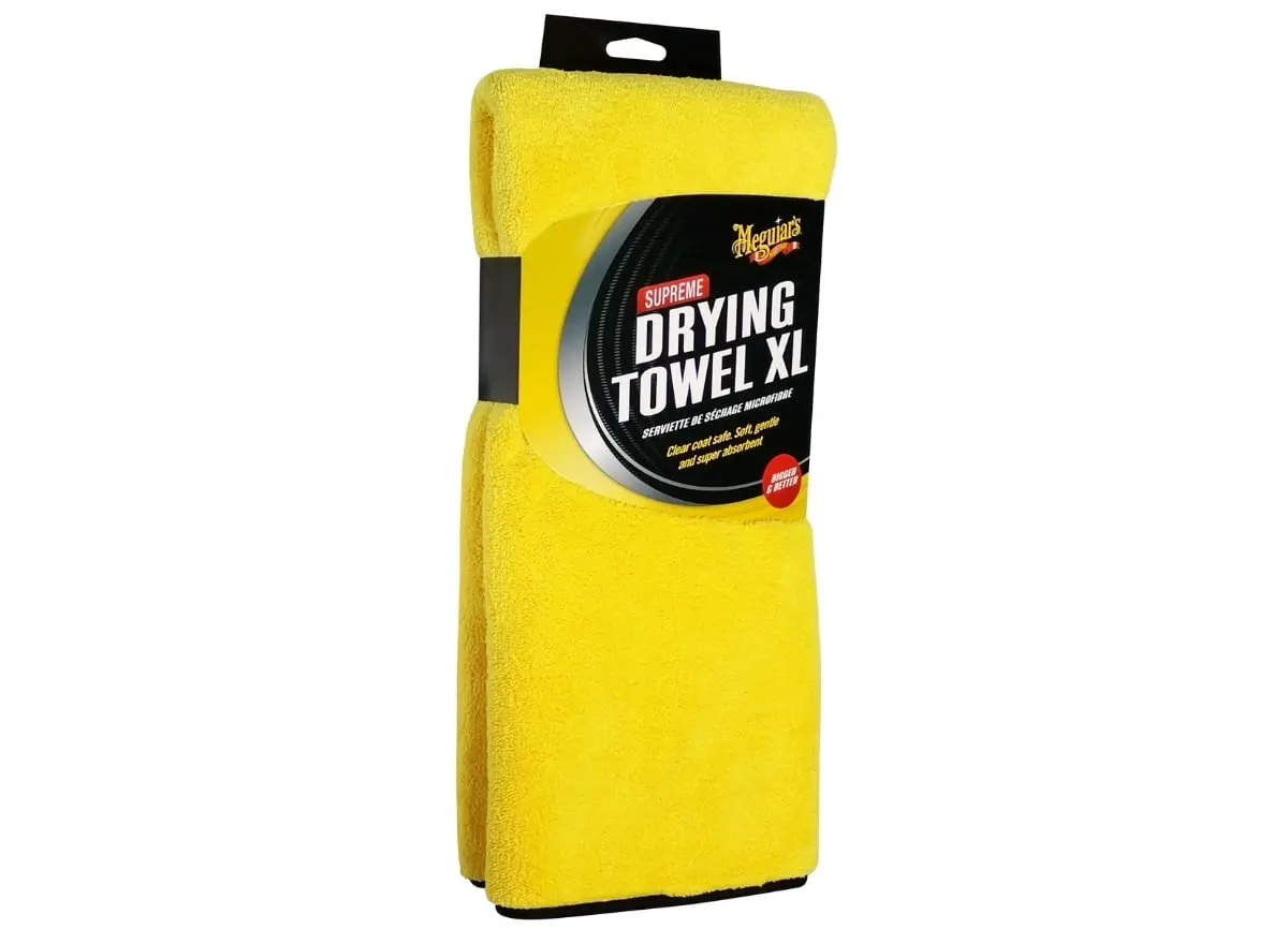 Meguiar's Supreme Drying Towel XL - extra hustý a savý sušící ručník z mikrovlákna, 85 x 55 cm, 1050 g/m2