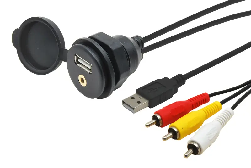 USB / JACK ZÁSUVKA S KABELEM