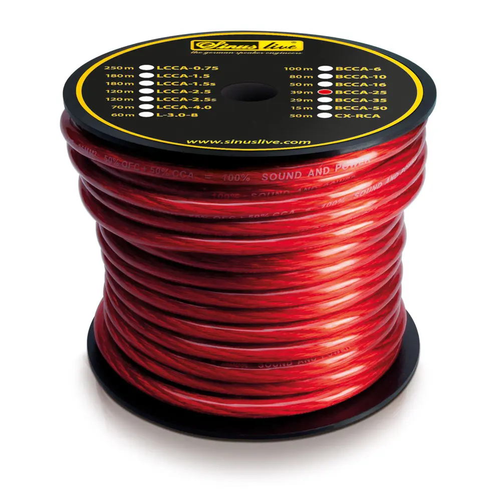 Napájecí kabel Sinus Live B-CCA-16 (červený)