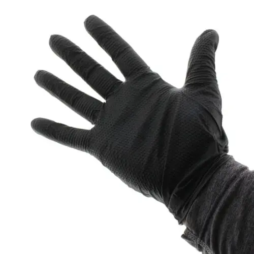 Chemicky odolná nitrilové rukavice Black Mamba Glove SnakeSKin - L