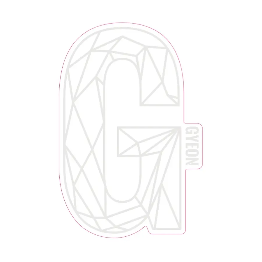 Samolepka Gyeon G Sticker White (200 mm x 131,3 mm)