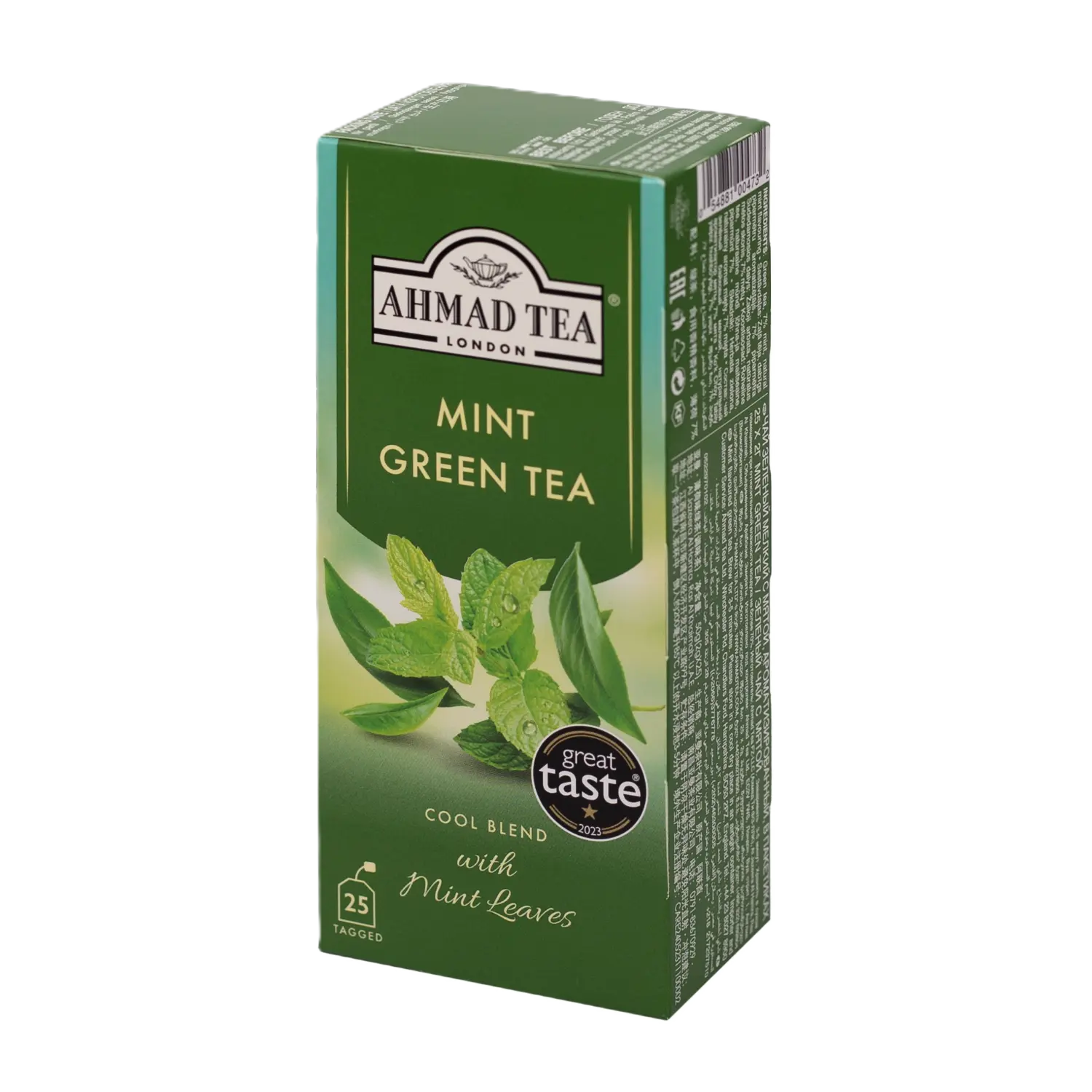 Ahmad Tea | Green Tea with Mint | 25 sáčků (s úvazkem)