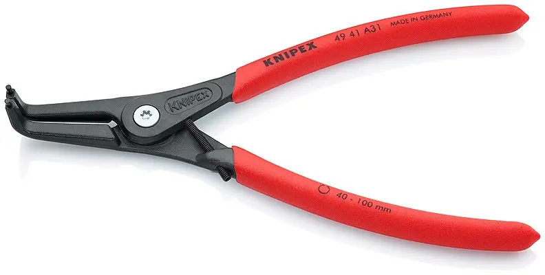 Vnější zahnuté kleště na pojistné kroužky 210 mm - 4941A31 Knipex