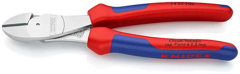 Silové boční štípací kleště chromované 200 mm - 7405200