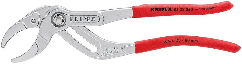 Kleště na sifony a krimpovací kleště pro konektory chromované 250 mm - 8103250