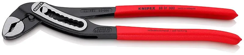 Instalatérské kleště Alligator 300 mm. KNIPEX 88 01 300 - Leštěno, plastové návleky 88 01 300