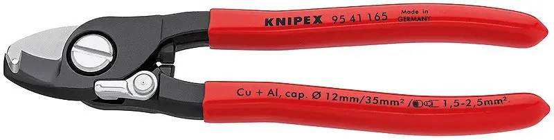 Kabelové nůžky s funkcí odizolování potaženo plastem 165 mm - 9541165