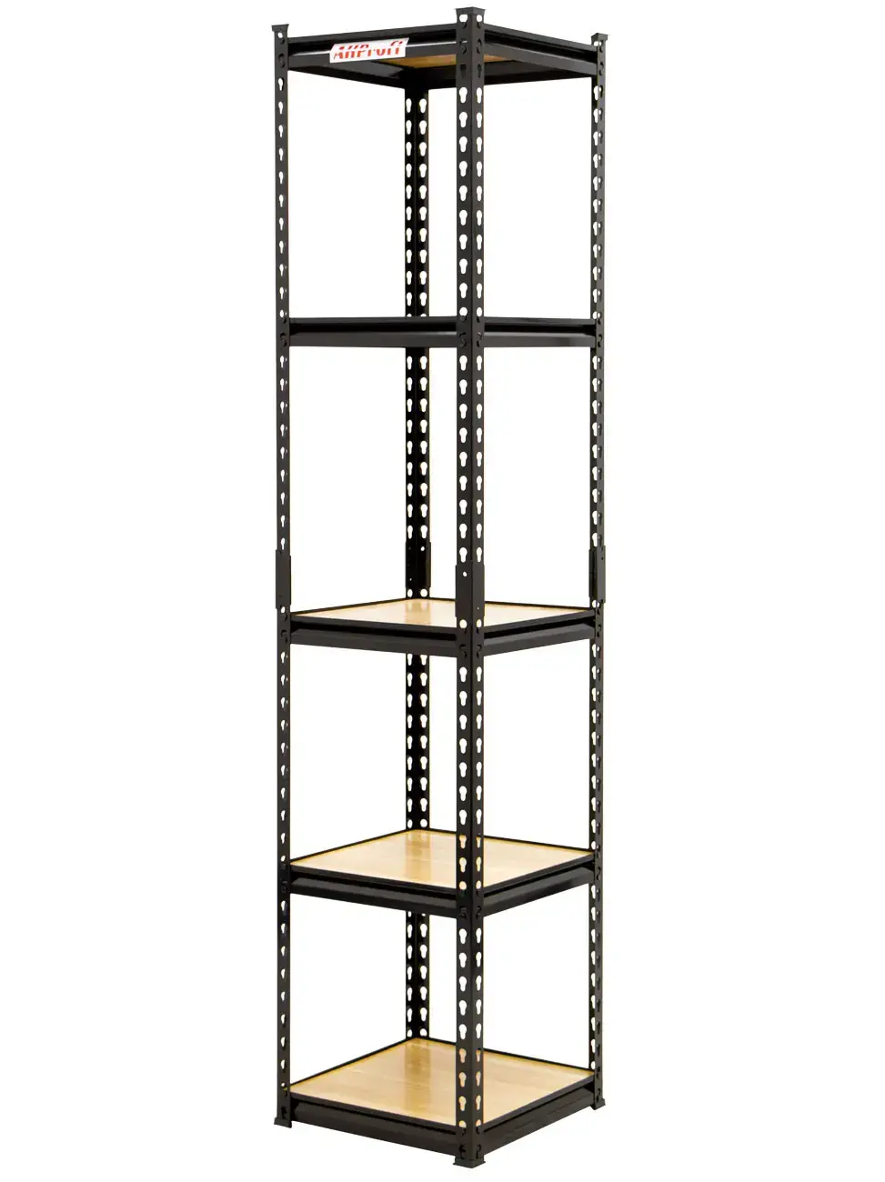 Policový regál STYLE, 5 polic, 400 x 400 x 1830 cm - AH2009
