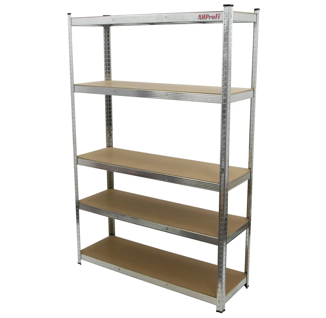 Policový regál STANDARD, 5 polic, 1200 x 400 x 1800 mm - AH3007