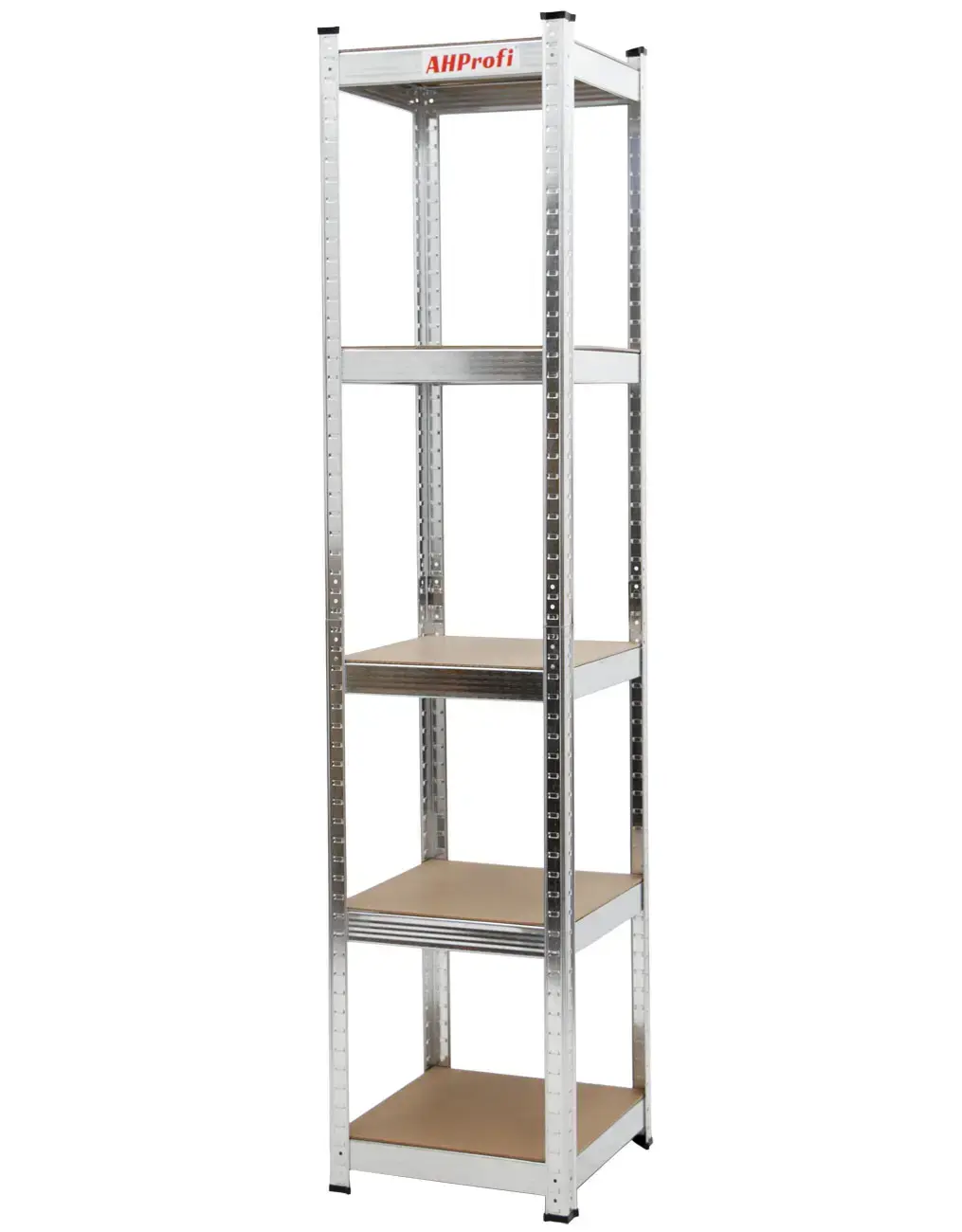 Policový regál STANDARD, 5 polic, 400 x 400 x 1800 cm - AH3009