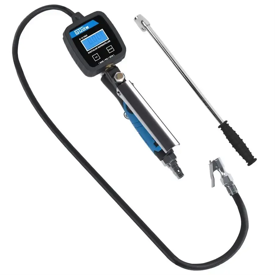 Hustič pneu s digitálním manometrem, Güde D 12 PRO