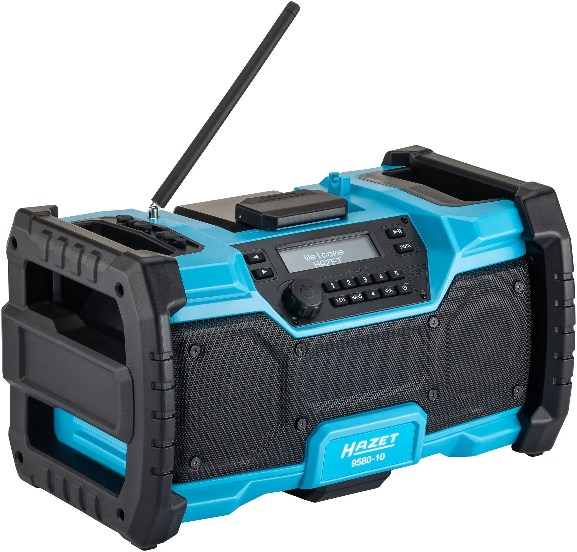 AKU DAB rádio, Bluetooth, hybrid 18 V a 230 V, Hazet 9580-10