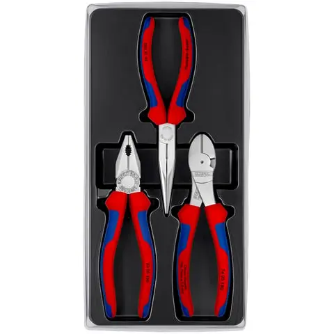 Sada kleští Knipex v plastové výplni, 3 ks - K002011V01