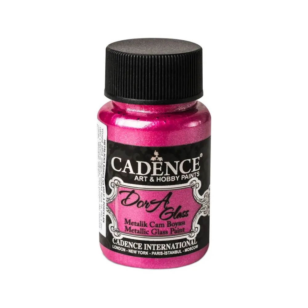 Cadence Metalická barva na sklo Cadence Dora Glass, 50 ml - VYBERTE ODSTÍN - Metalická barva na sklo Cadence Dora Glass, 50 ml -