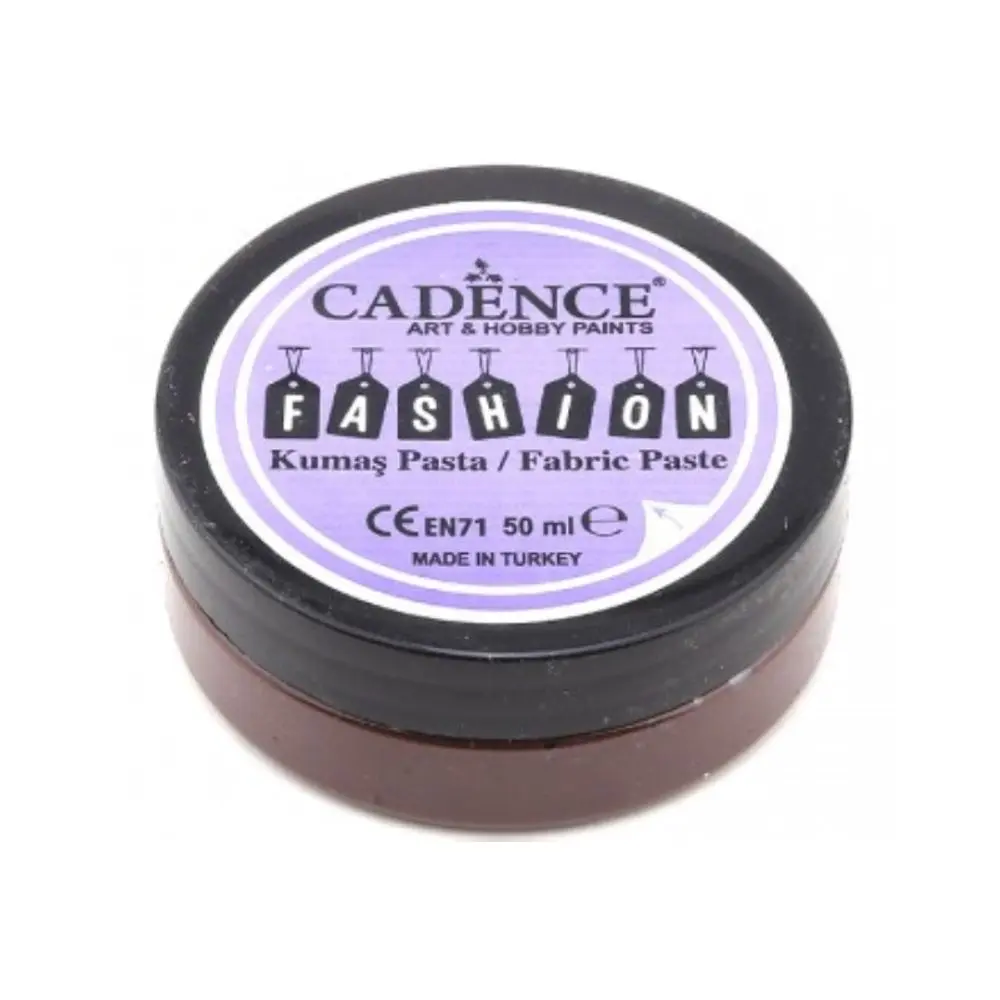 Cadence Reliéfní pasta na textil Cadence Fashion Opaque, 50 ml - VYBERTE ODSTÍN - Reliéfní pasta na textil Cadence Fashion Opaque, 50 ml - dark brown, hnědá