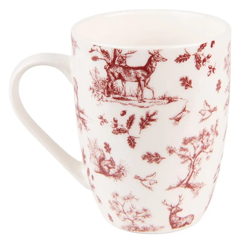 Porcelánový hrnek Pretty Forest - 12*8*10 cm / 300 ml Clayre & Eef