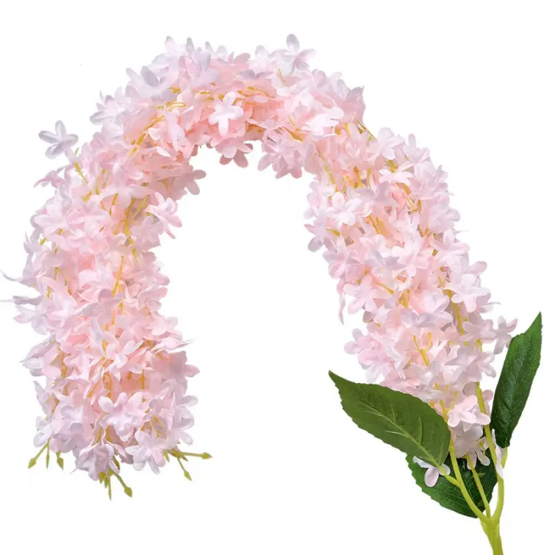 Umělá květina převislá růžová kvítka – 110 cm