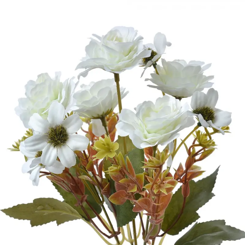 Umělé květiny bílé kopretiny – 29 cm