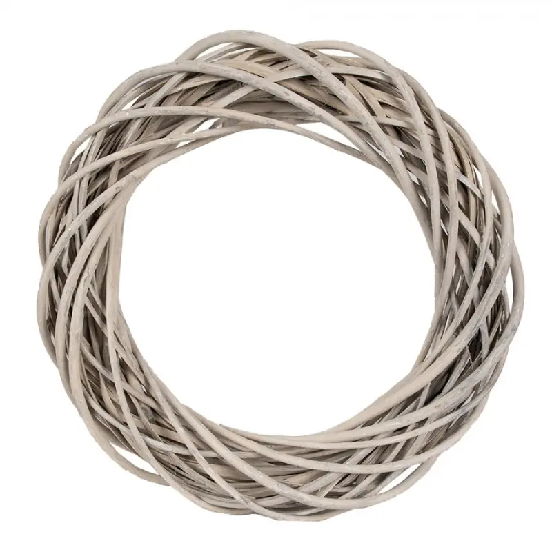 Béžový ratanový věnec Jilt – 40 cm