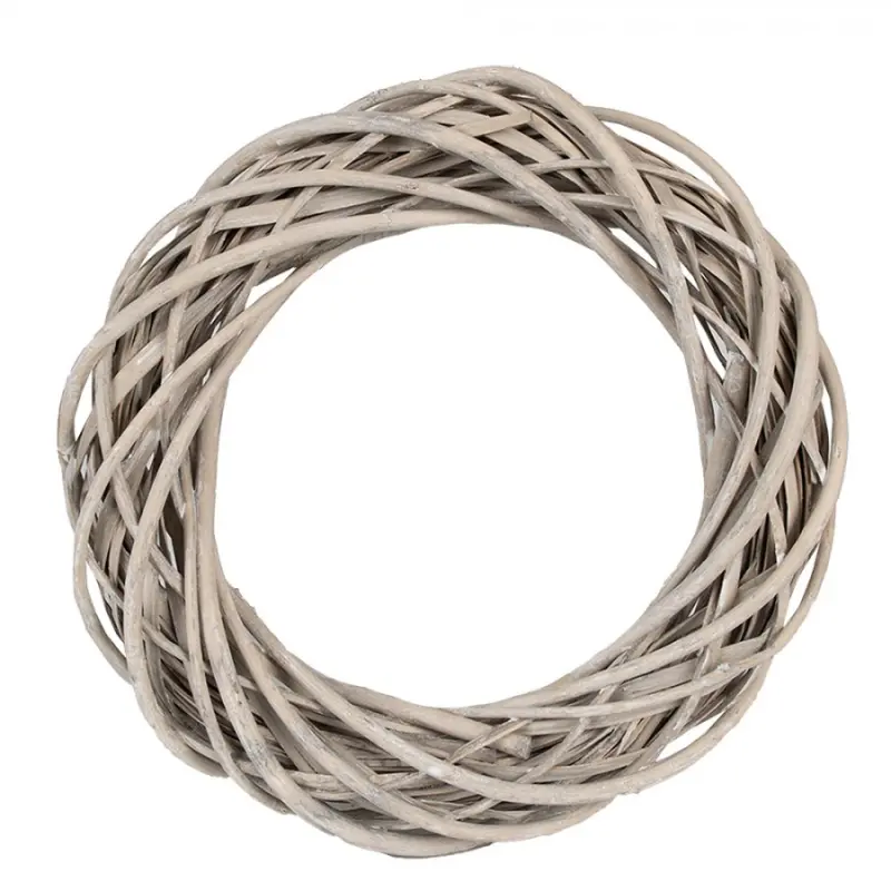 Béžový ratanový věnec Jilt – 30 cm