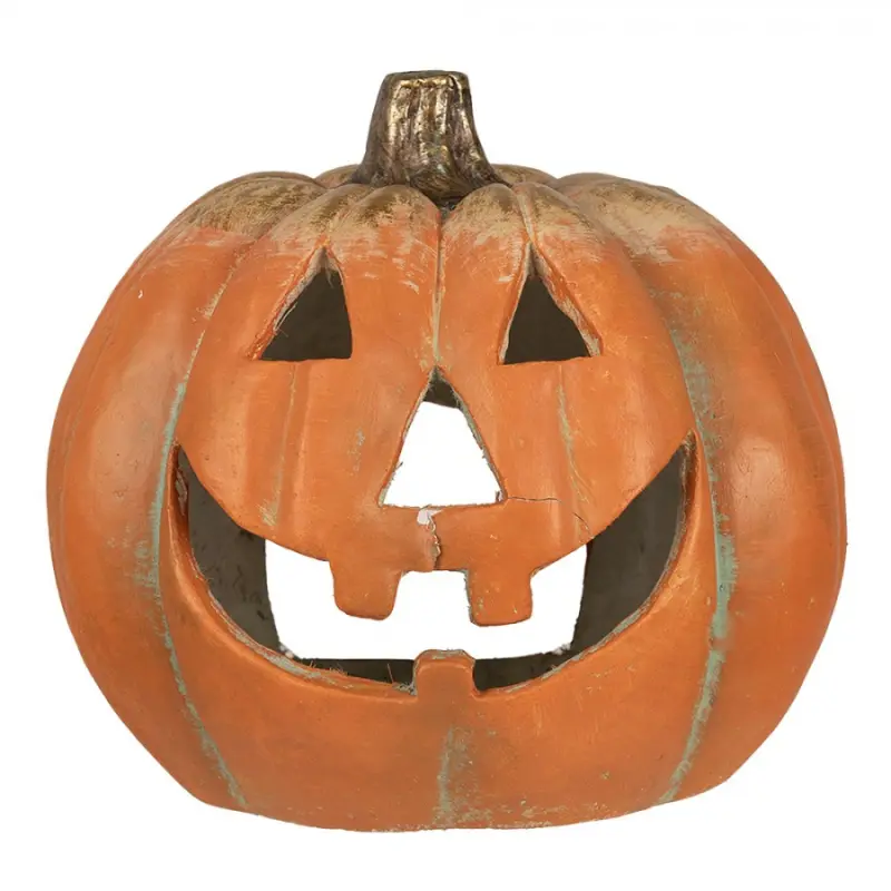 Rozesmátá dekorace dýně na halloween Jack o Lantern – 36x33x32 cm