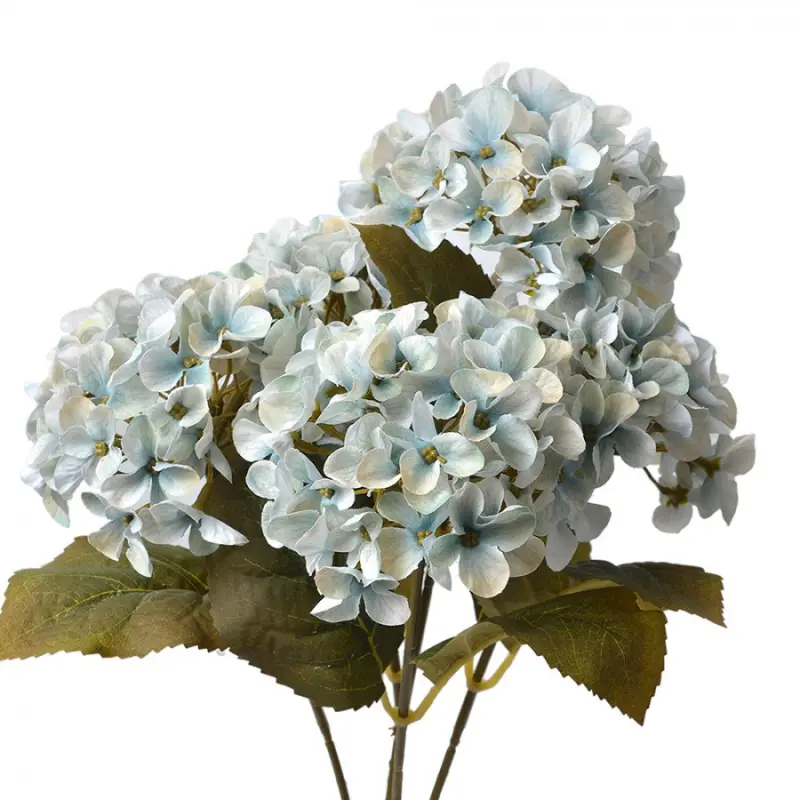 Umělá květina modrá hortenzie – 45 cm