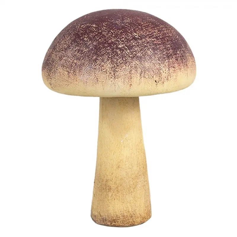 Plastová dekorace houba s fialovým širokým kloboukem – 11x16 cm
