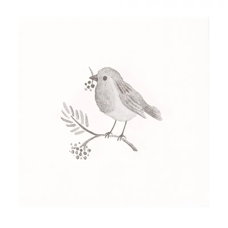 Papírové ubrousky s motivem vrabčáka Sparrow (20 ks) – 33x33 cm