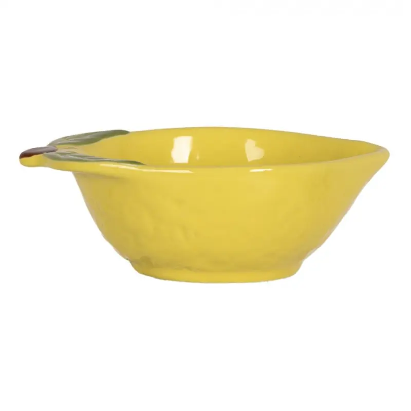 Žlutá keramická miska ve tvaru citronu S – 100 ml